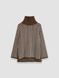 Joseph High Nk LS Waffle Knit RWS