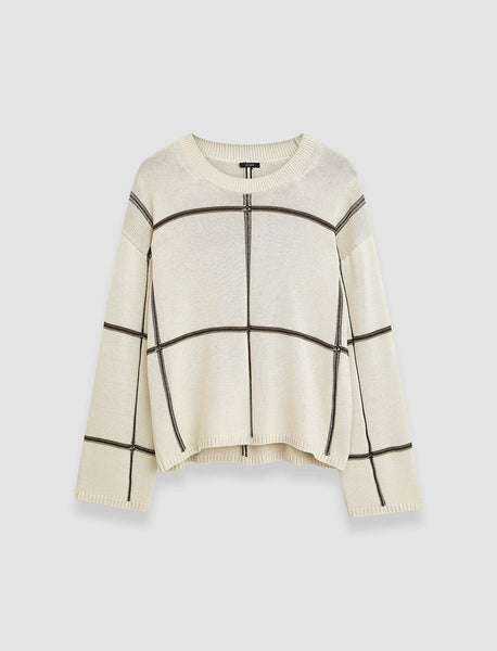 Joseph Crew NK LS Grid Co Silk