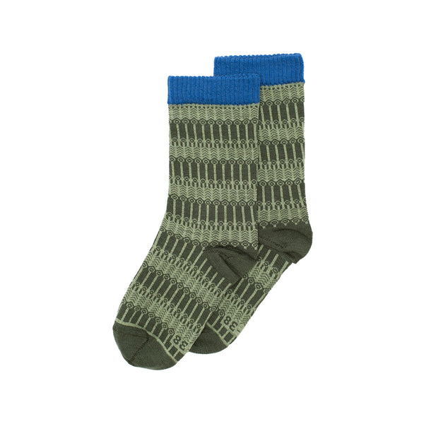 Wolvis Socks Bauhaus Kousen Green