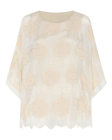 La Rouge Donatella Embroidery Blouse