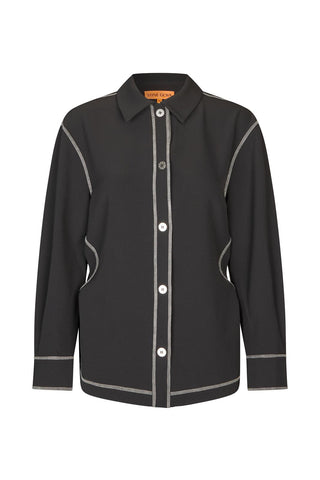 Stine Goya Blouse Circular Cut Out Adjustable Shirt