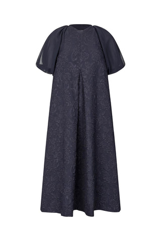 Stine Goya Jurk Balloon Sleeve Midi Dress