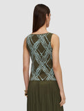 Joseph Top Aouda Tank Check Knit