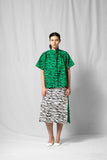 Stef Series Blouse Bowie Shirt Green Zebra