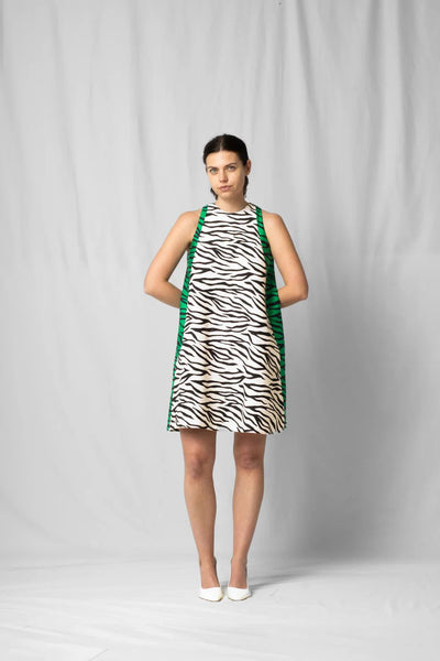 Stef Series Jurk Benny Dress White Zebra