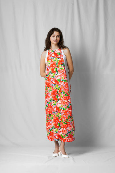 Stef Series Jurk Bab Dress Pink Flowers