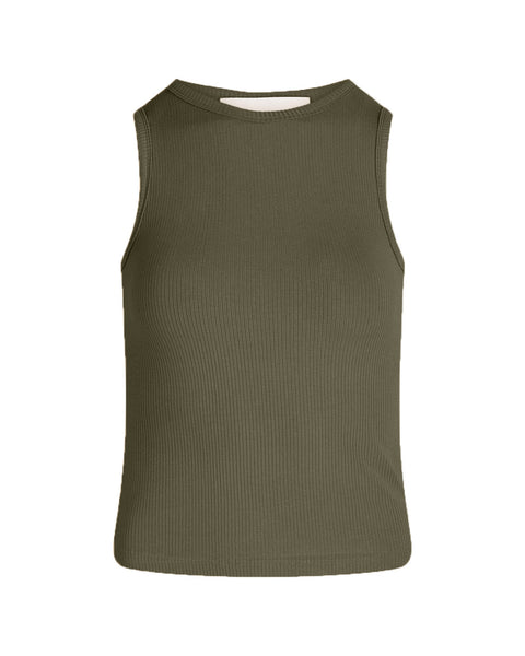 La Rouge Top Lisa Singlet Army Green