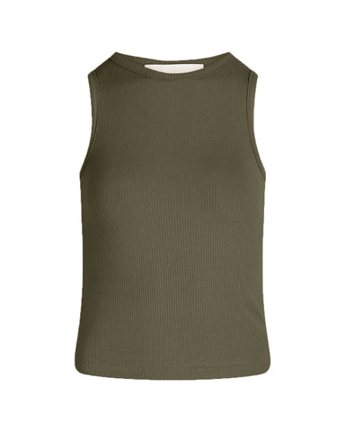 La Rouge Top Lisa Singlet Army Green