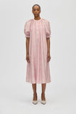 Stine Goya Jurk Flat Tencel, Front Placket Long Dress