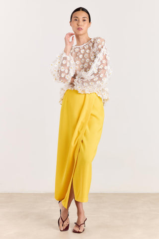 Studio Clique Rok Midi Skirt with Overlap Detail