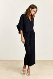 Studio Clique Broek Pommeline relaxed cropped trousers with drawstring