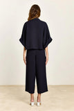 Studio Clique Broek Pommeline relaxed cropped trousers with drawstring