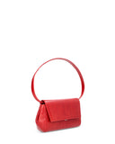 Kaai Handtas Ikon Clutch Eel Print Samba Red