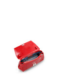 Kaai Handtas Ikon Clutch Eel Print Samba Red