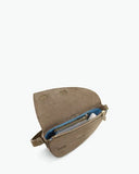Kaai Handtas Rebel Crossbody Suède+Croco Urban Sage