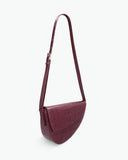 Kaai Handtas Rebel Crossbody Soft Croco Merlot