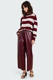 Studio Clique Broek Sigrid Cropped Straight Leg Trousers with Drawstring